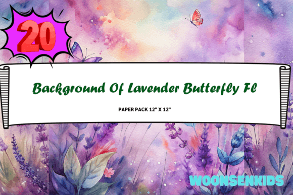 Download Popular Background of Lavender Butterfly Flowers Watercolor Png Kdp Digital Paper - Premium Bundle